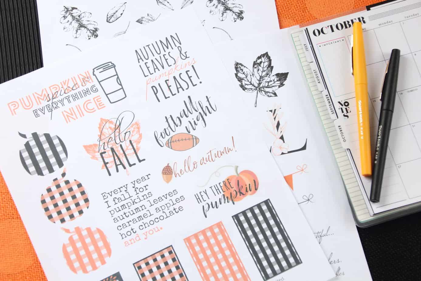 Free Printable Fall Planner Stickers for Your Happy Planner! - A ...