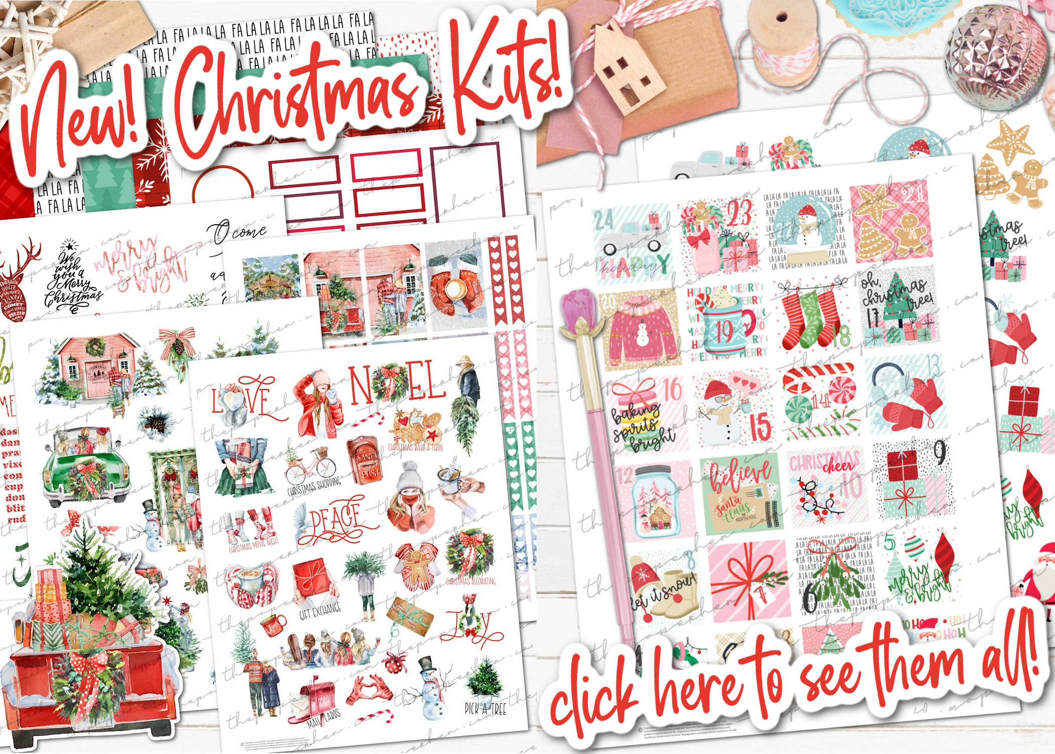 FREE Christmas Stickers & Washi Tape! - A Country Girl's Life