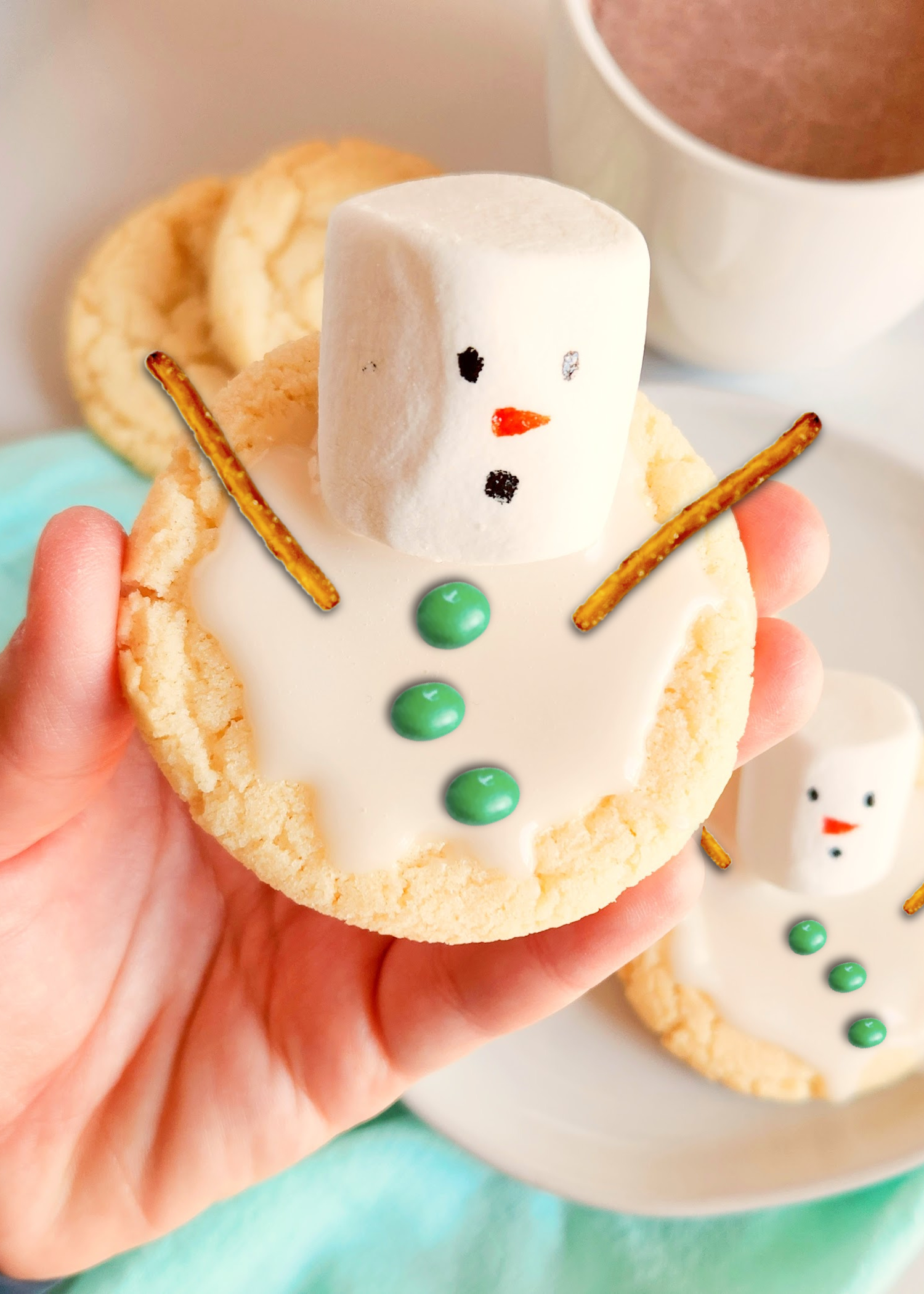 EASY Melted Snowman Cookies Recipe - A Country Girl's Life