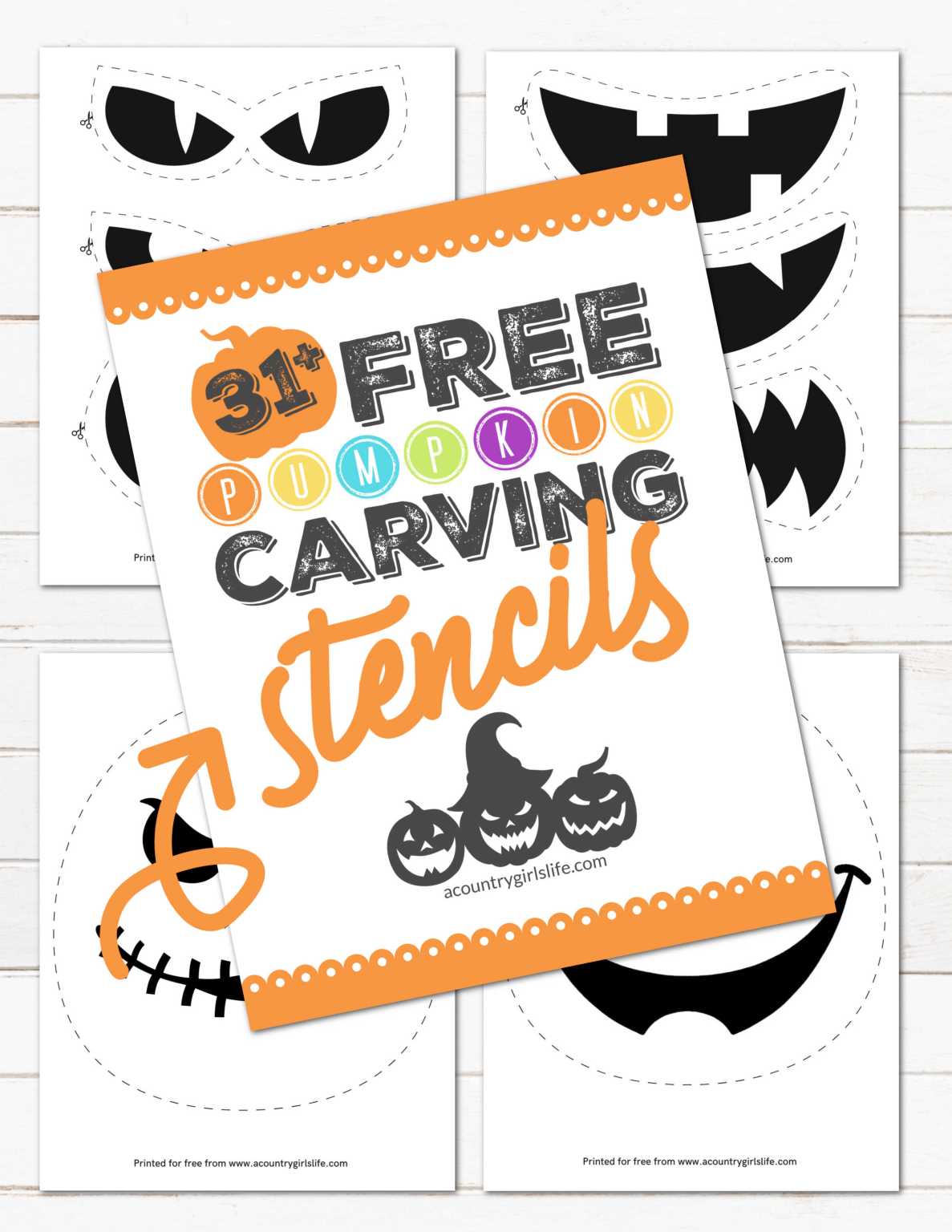 31 Easy Free Printable Pumpkin Carving Stencils A Country Girl S Life