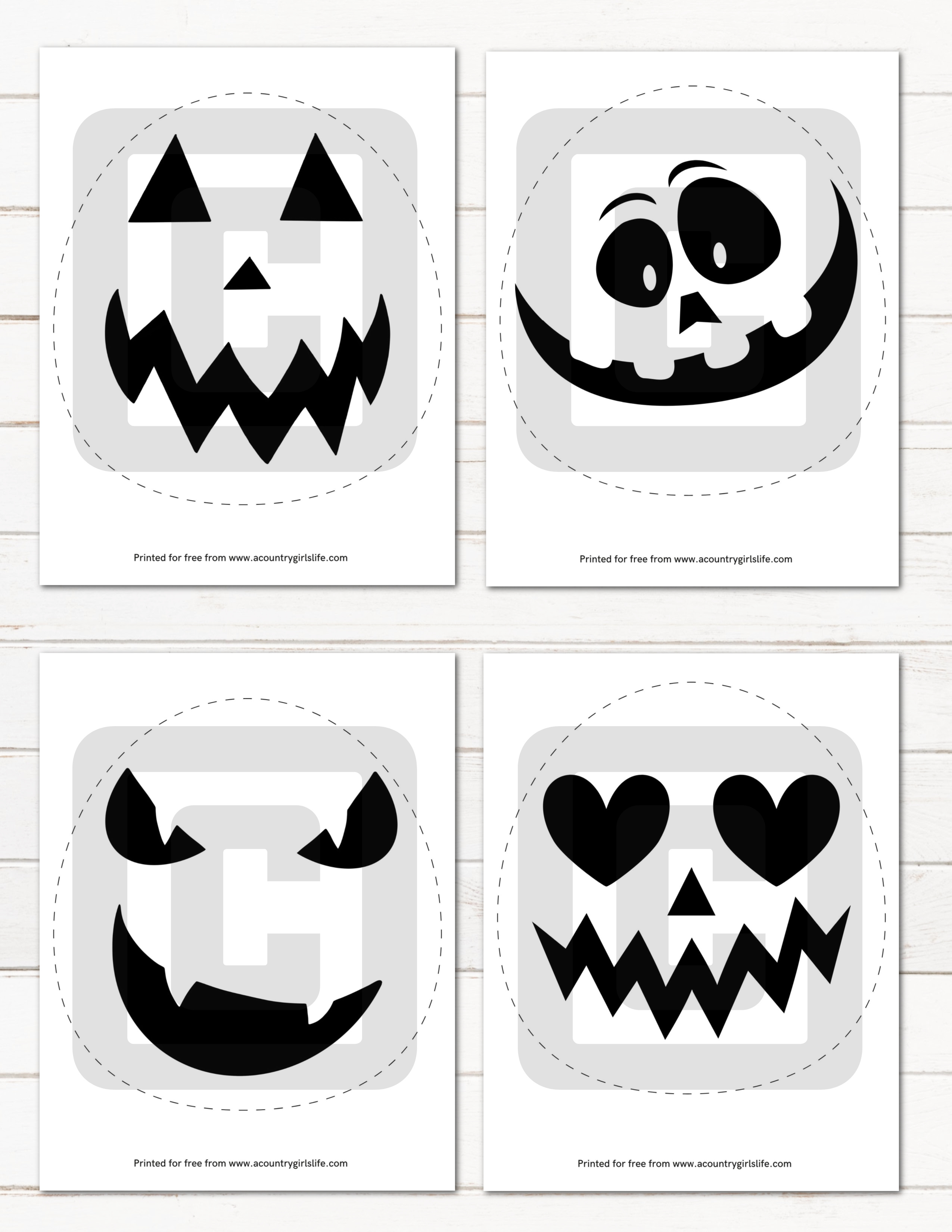 Cute Pumpkin Carving Templates