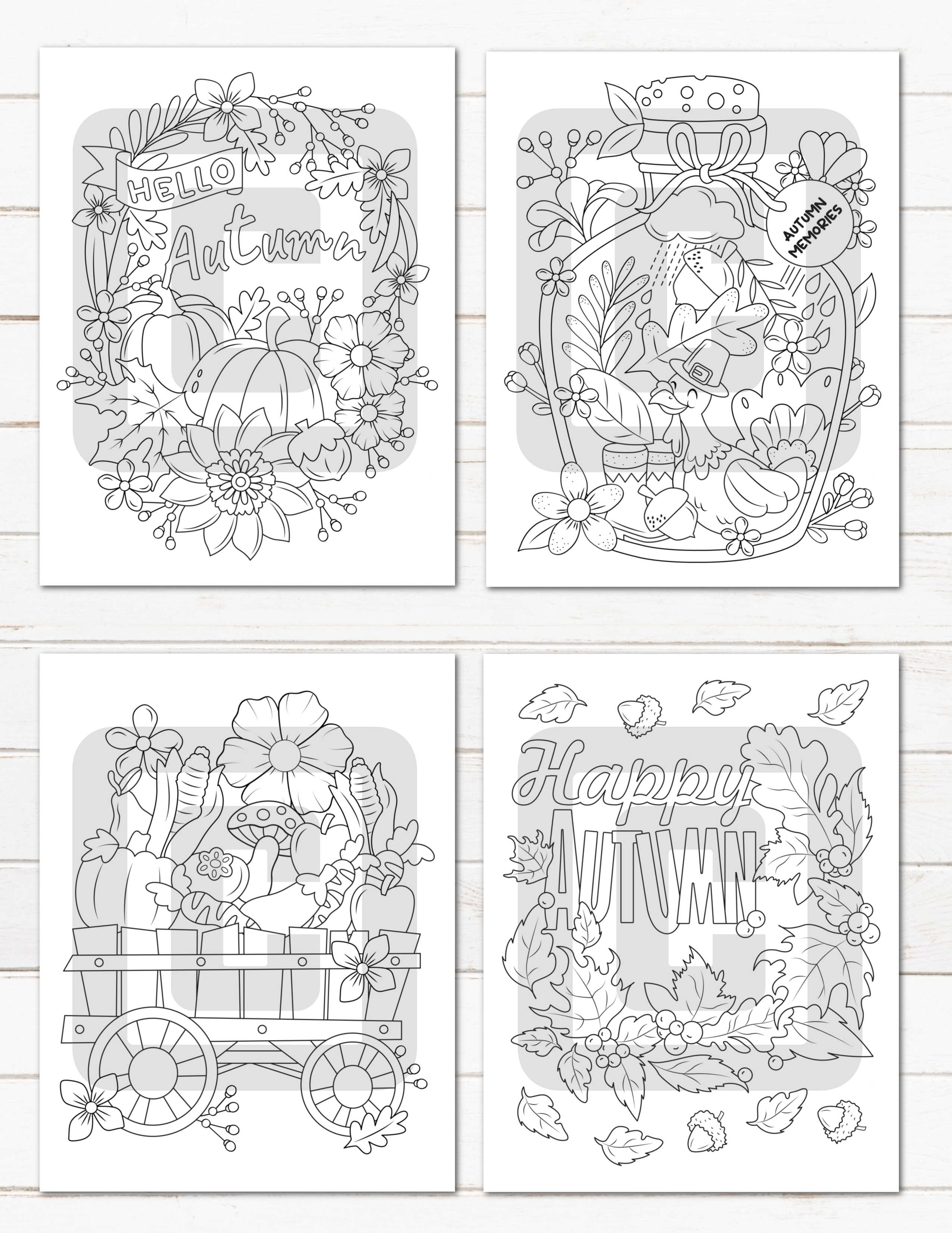 50+ FREE Thanksgiving Coloring Pages {Kids & Adults} - A Country Girl's ...