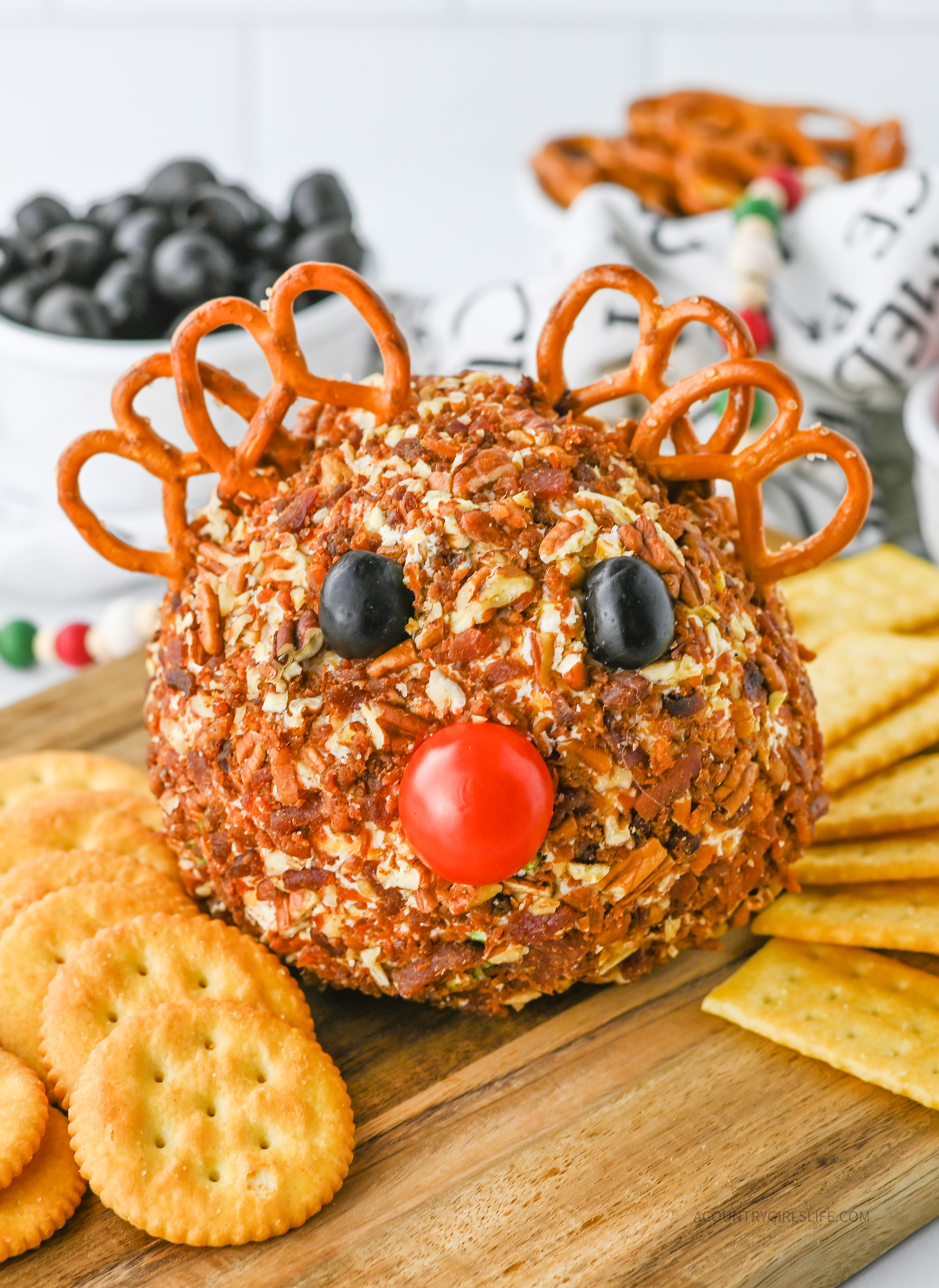 Cheeseball Raffle Reindeer Cheese Ball - A Country Girl's Life